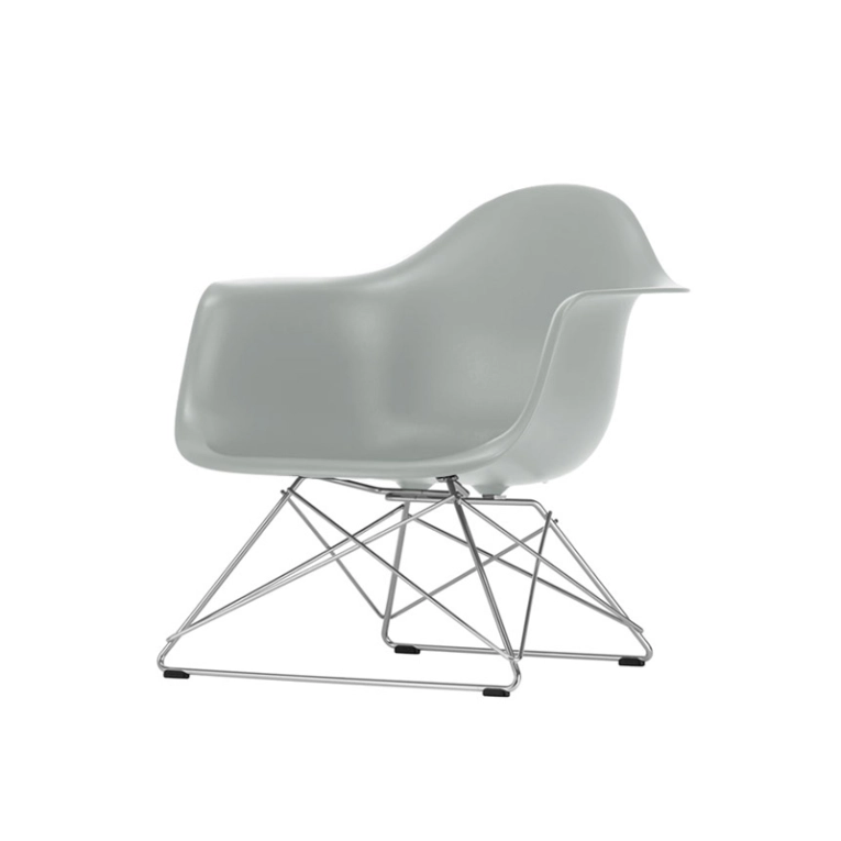 Fauteuil EAMES PLASTIC ARMCHAIR LAR Gris clair RE VITRA