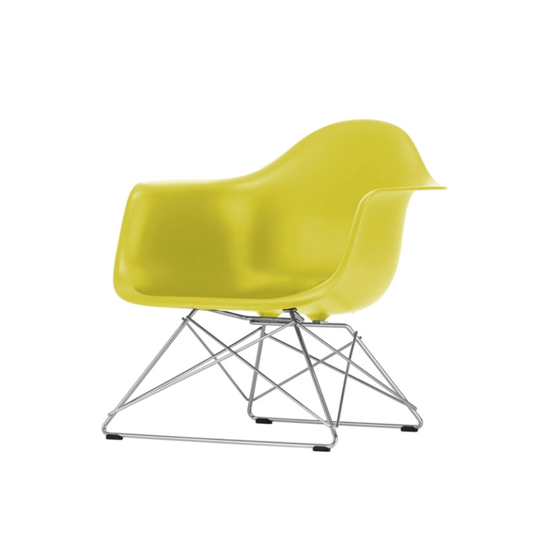 Fauteuil EAMES PLASTIC ARMCHAIR LAR Moutarde RE VITRA