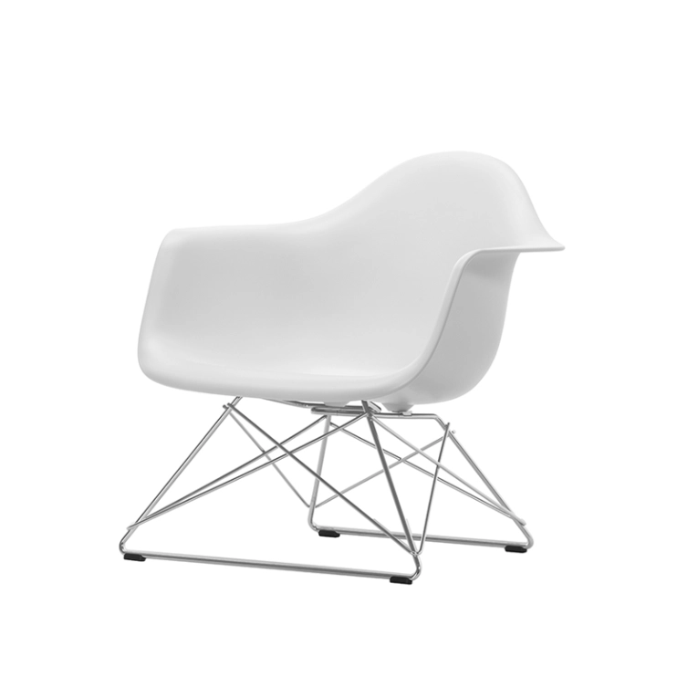 Fauteuil EAMES PLASTIC ARMCHAIR LAR Cotton white RE VITRA