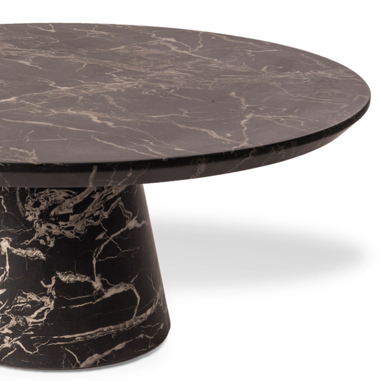 Table basse DISC MARBLE LOOK Noir POLS POTTEN