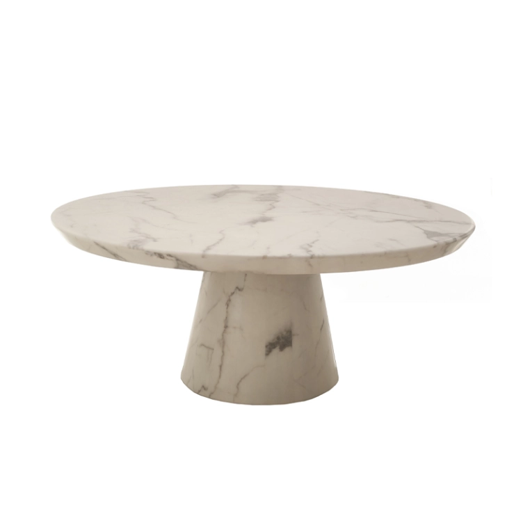 Table basse DISC MARBLE LOOK Blanc POLS POTTEN