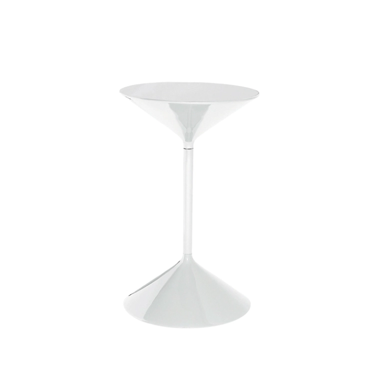 Table d'appoint guéridon TEMPO Talc ZANOTTA