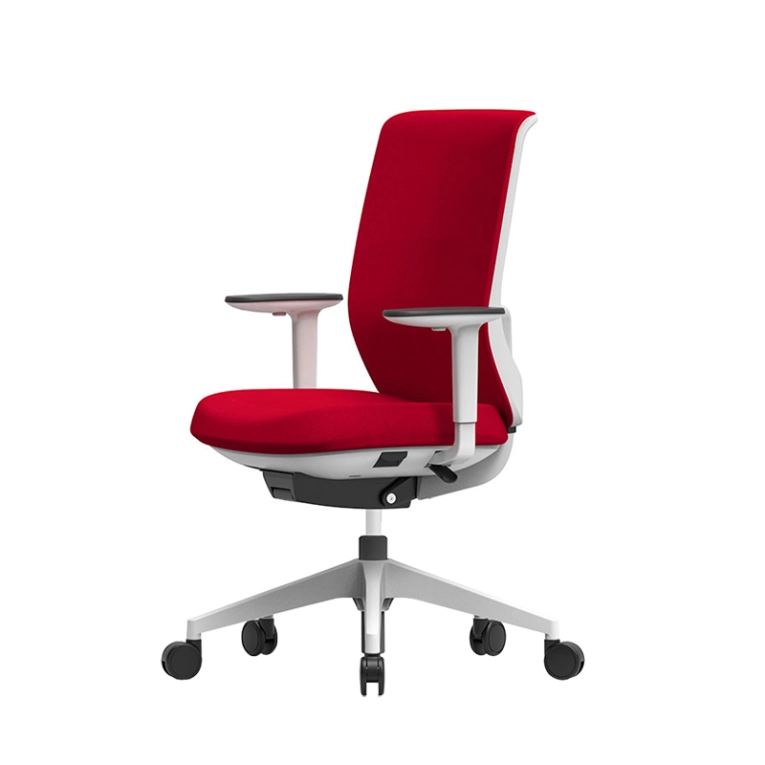 Fauteuil de bureau TRIM SERIE 50 Blanc/ rouge SILVERA PRO