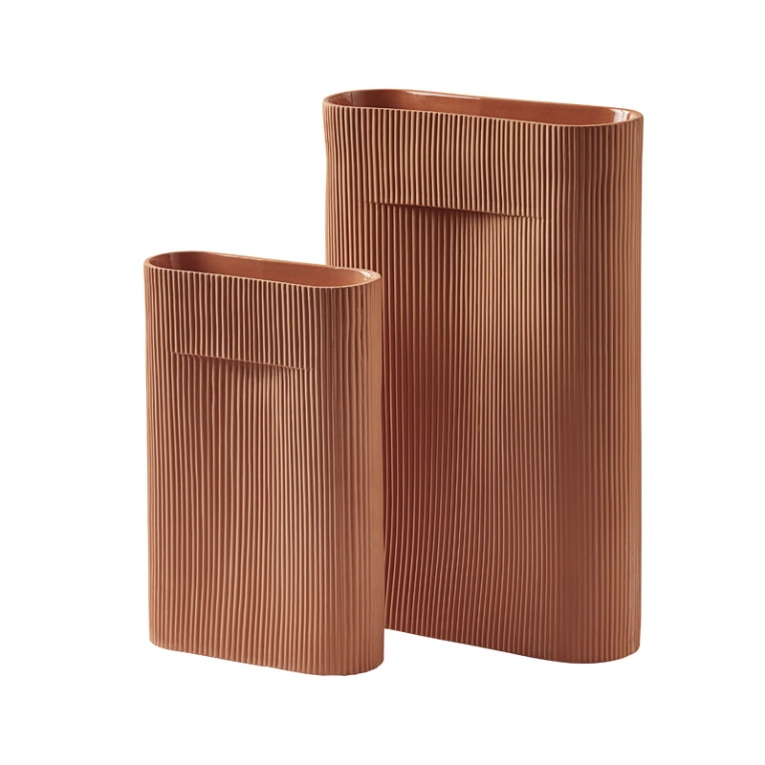 Vase Vase RIDGE Terracotta MUUTO