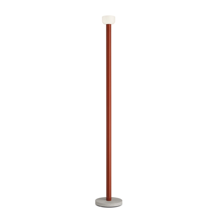 Lampadaire BELLHOP Blanc/rouge brique FLOS
