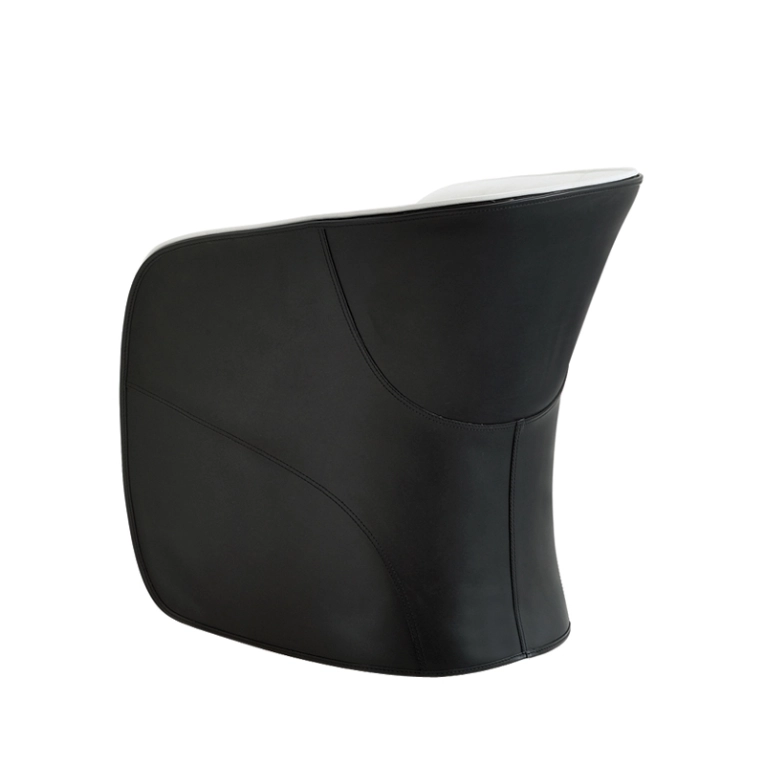 Fauteuil CALLA Intérieur blanc  extérieur noir ZANOTTA