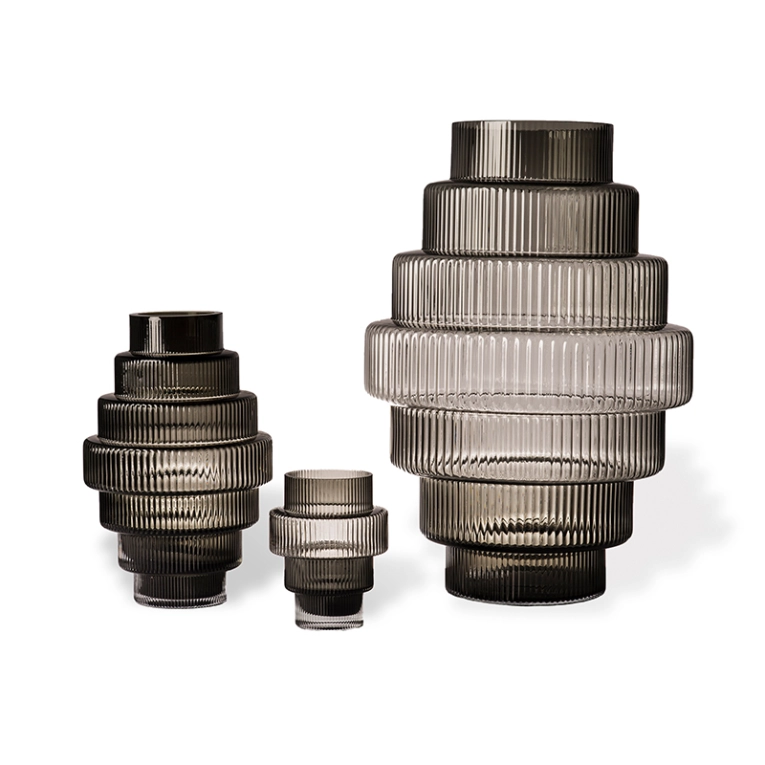 Vase Vase STEPS S Gris foncé POLS POTTEN