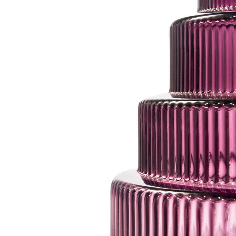 Vase Vase STEPS L Violet foncé POLS POTTEN