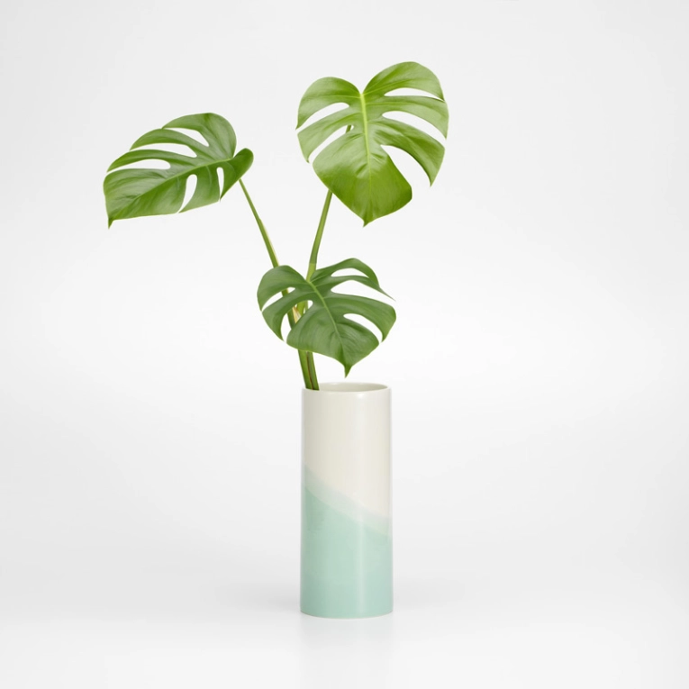 Vase Vase HERRINGBONE lisse Menthe VITRA