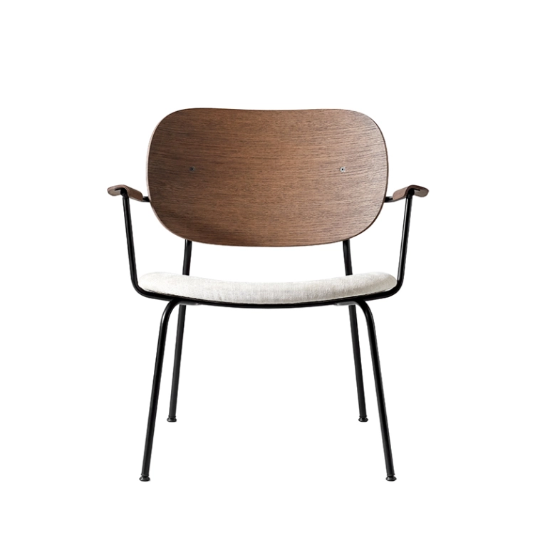 Fauteuil CO LOUNGE CHAIR assise tissu Maple 222/ chêne foncé AUDO COPENHAGEN