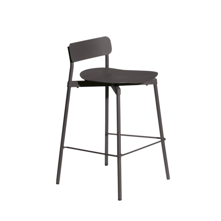 Tabouret haut FROMME H65 Noir PETITE FRITURE