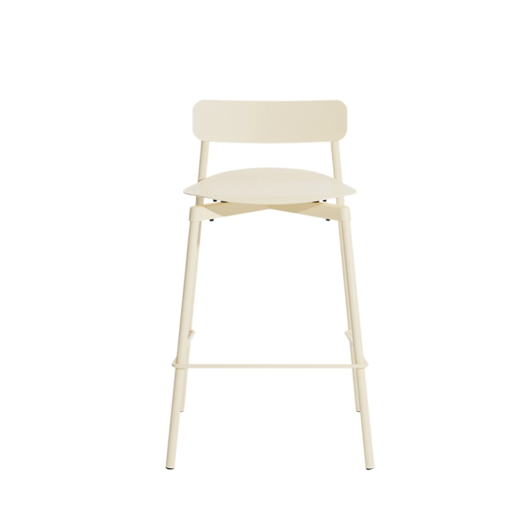Tabouret haut FROMME H65 Ivoire PETITE FRITURE