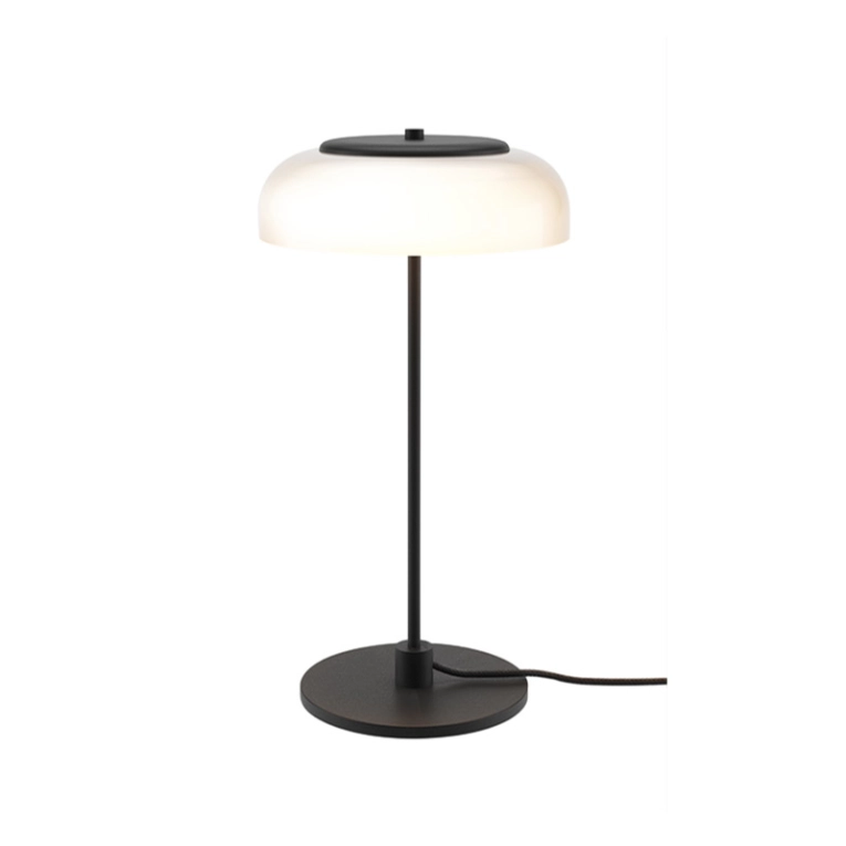 Lampe à poser BLOSSI BLACK Blanc opalin/ noir NUURA