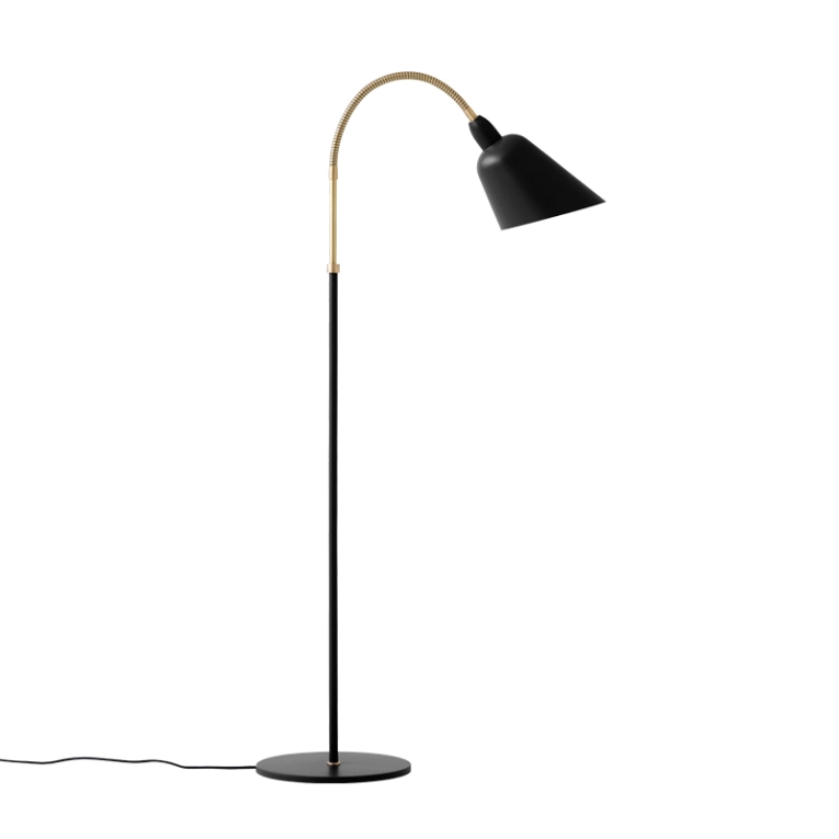 Lampadaire BELLEVUE AJ7 Noir/ laiton AND TRADITION