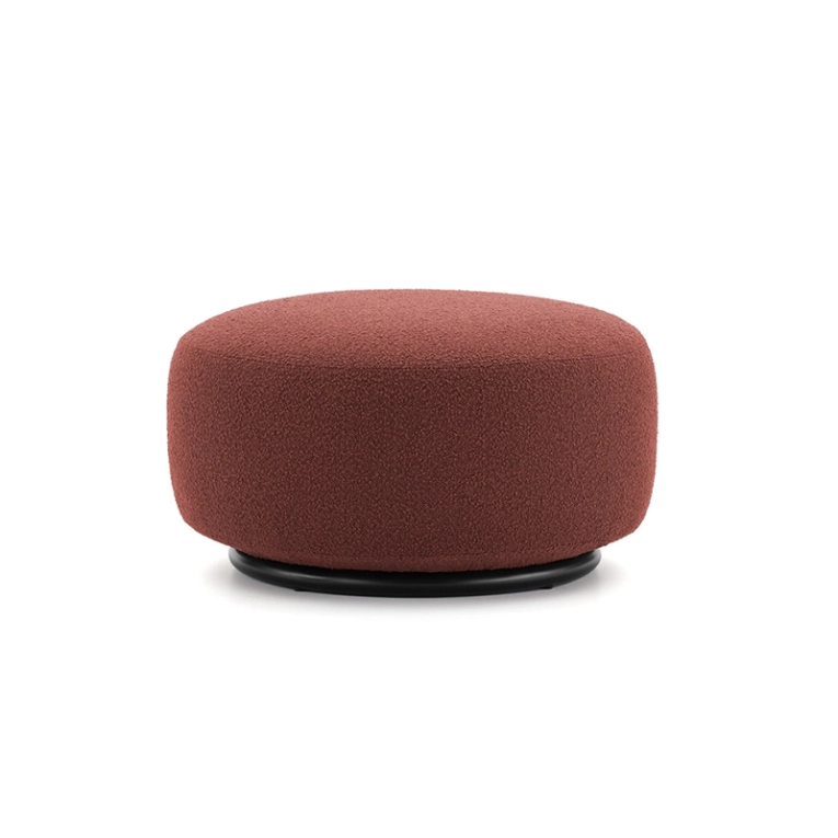 Pouf K-WAIT Bouclé Bouclé rouge brique KARTELL