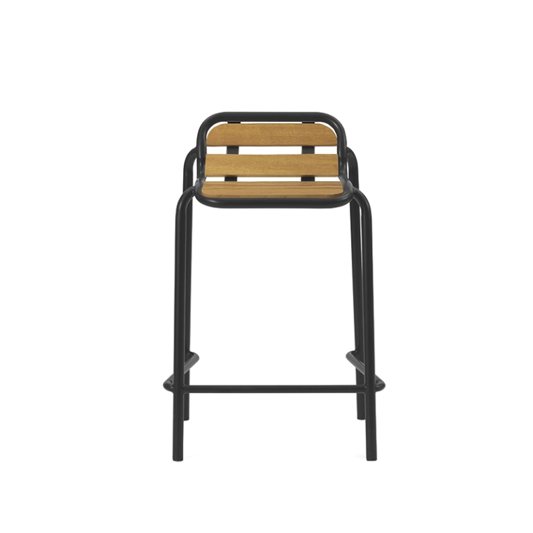 Tabouret extérieur Tabouret haut VIG ROBINIA H 65 Noir Normann Copenhagen