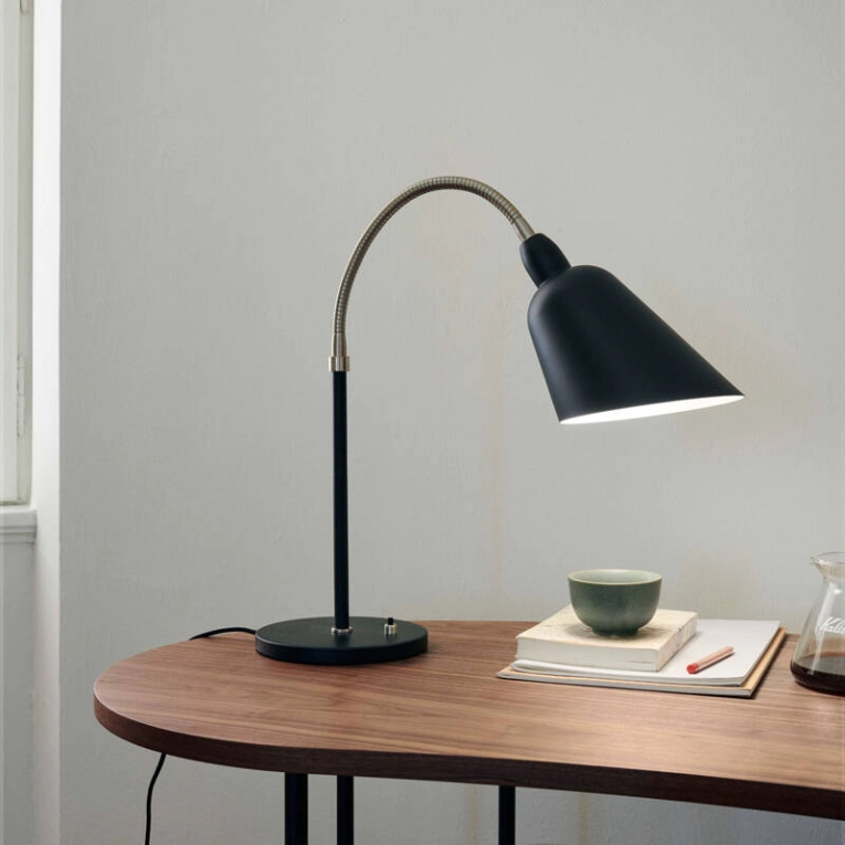 Lampe à poser BELLEVUE AJ8 Noir/ acier AND TRADITION
