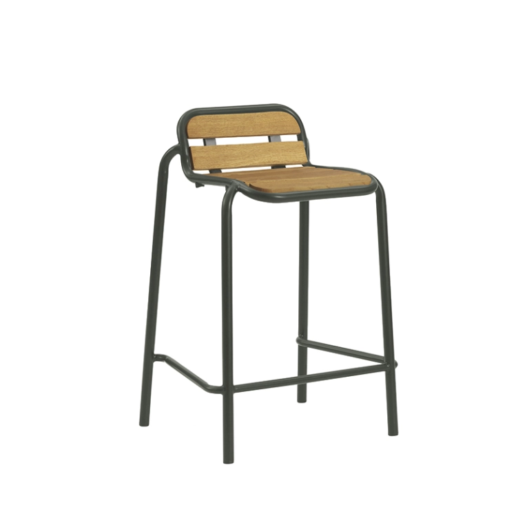 Tabouret extérieur Tabouret haut VIG ROBINIA H 65 Vert foncé Normann Copenhagen