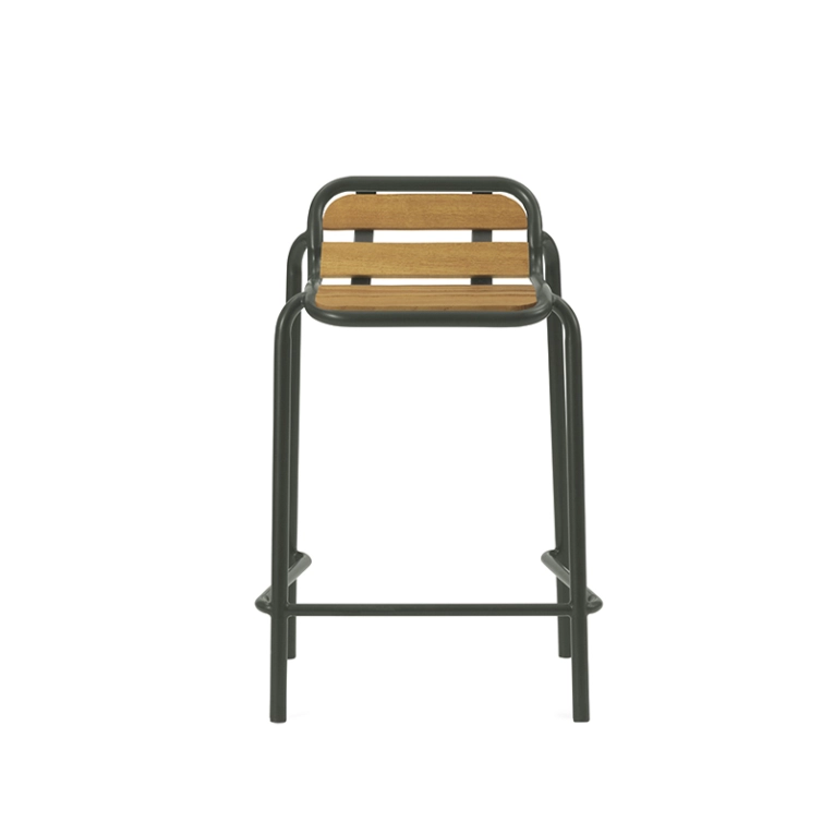 Tabouret extérieur Tabouret haut VIG ROBINIA H 65 Vert foncé Normann Copenhagen