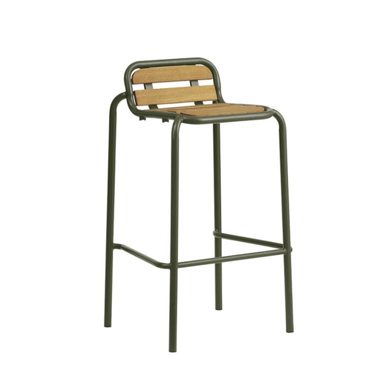 Tabouret extérieur Tabouret haut VIG ROBINIA H 75 Vert foncé Normann Copenhagen