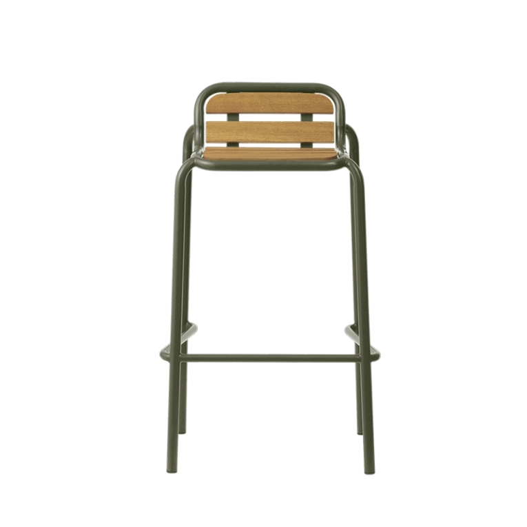 Tabouret extérieur Tabouret haut VIG ROBINIA H 75 Vert foncé Normann Copenhagen