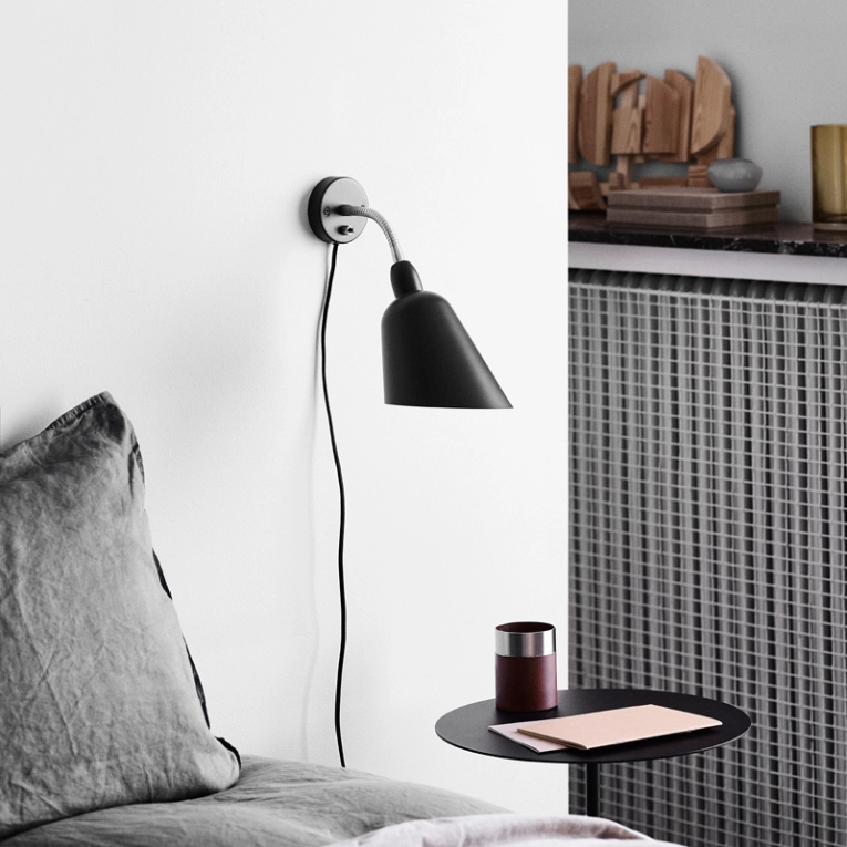 Applique BELLEVUE AJ9 Noir/ laiton AND TRADITION