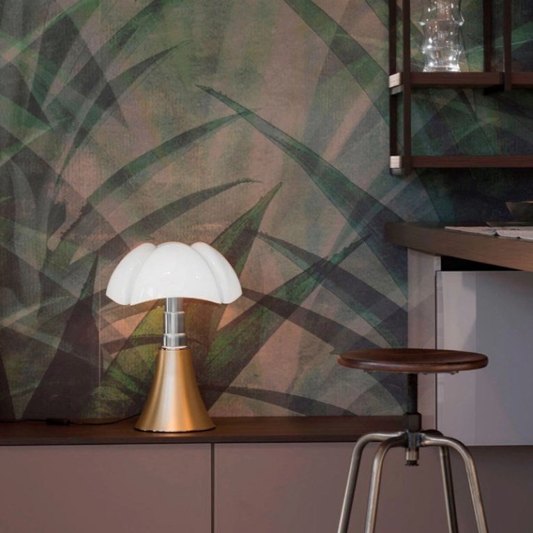 Lampe à poser PIPISTRELLO MEDIO Laiton satiné MARTINELLI LUCE