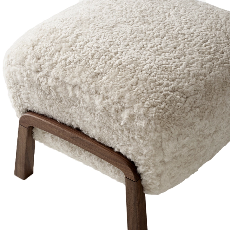 Pouf WULFF ATD3 Sheepskin Moonlight AND TRADITION