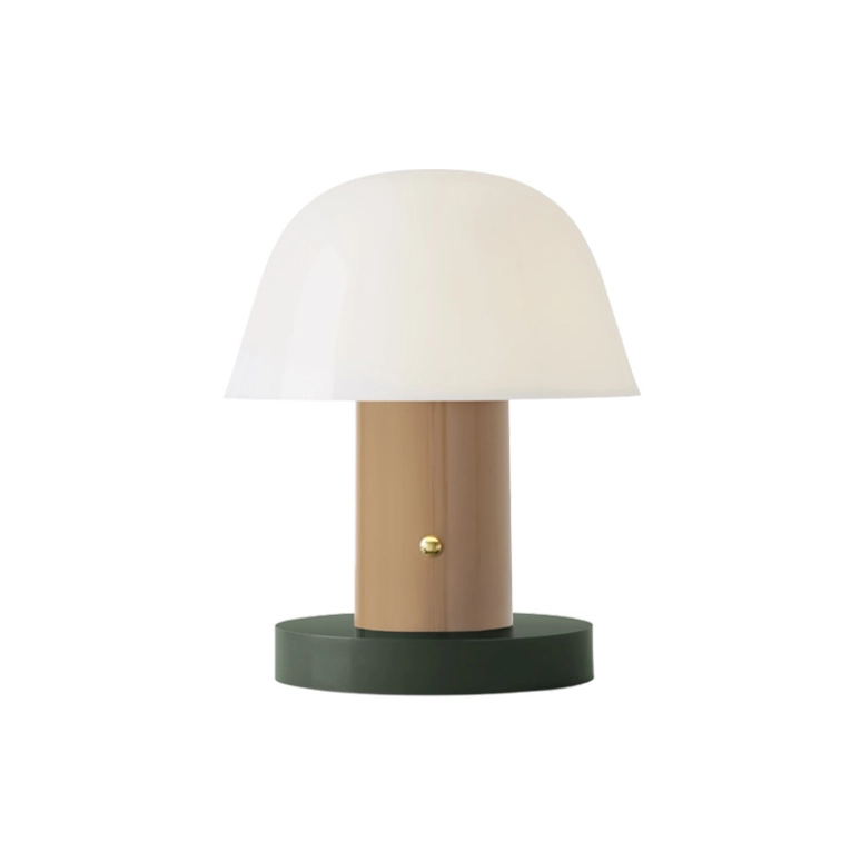 Lampe à poser SETAGO JH27 Nude/ vert foncé AND TRADITION