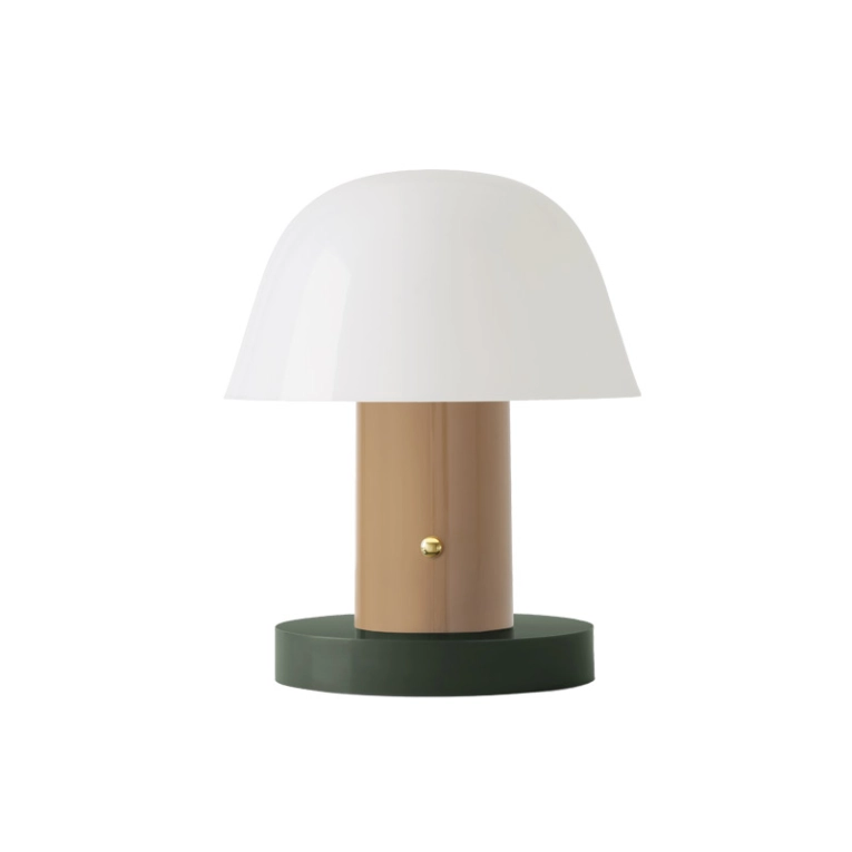 Lampe à poser SETAGO JH27 Nude/ vert foncé AND TRADITION