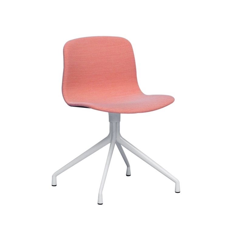 Chaise ABOUT A CHAIR AAC 11 Rose 515  Pieds blanc HAY