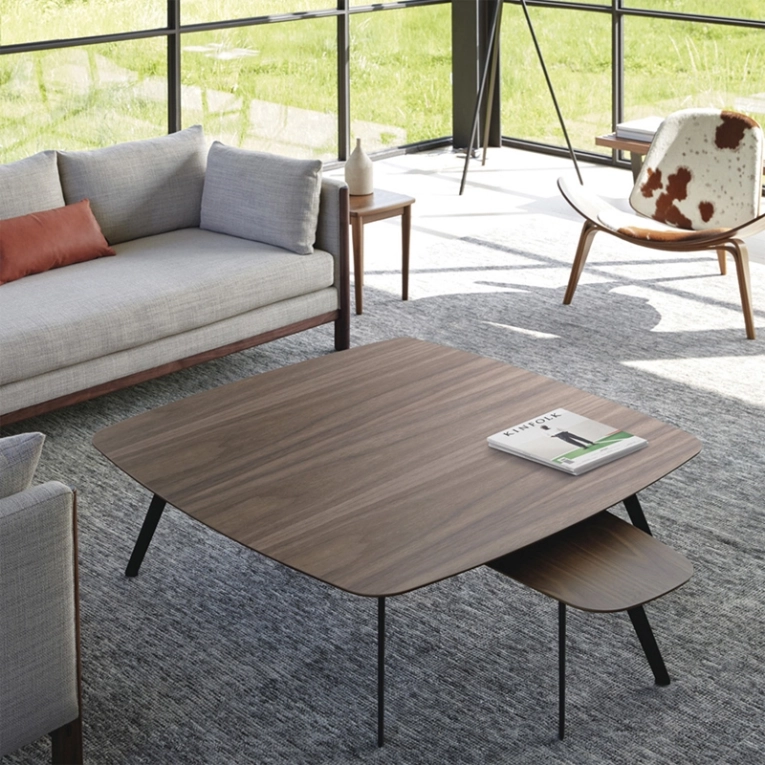 Table basse SOLAPA 120x120 Noyer STUA