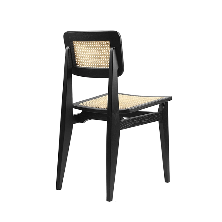 Chaise C-CHAIR Cannage Noir GUBI