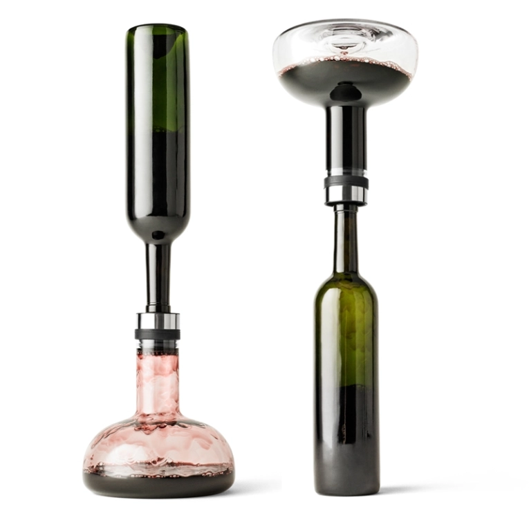 Carafe & verre Décanteur WINE BREATHER Transparent/ acier AUDO COPENHAGEN