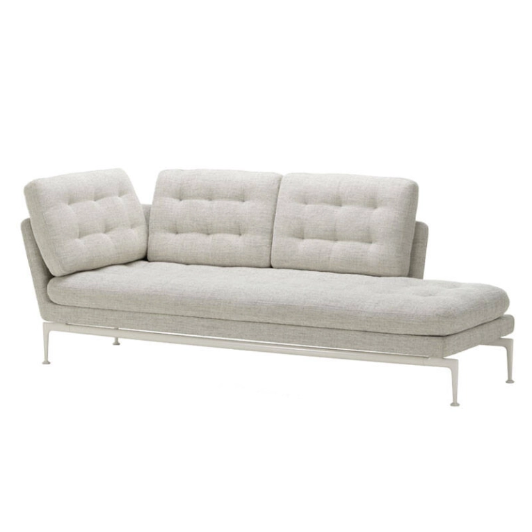 Canapé SUITA Capitonné chaise longue Stone melange VITRA