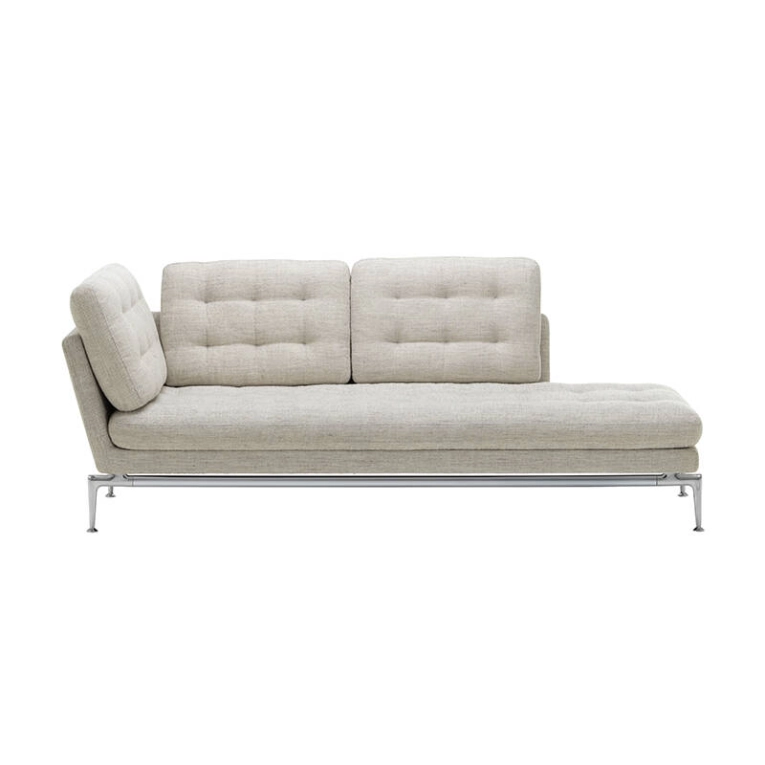 Canapé SUITA Capitonné chaise longue Stone melange VITRA