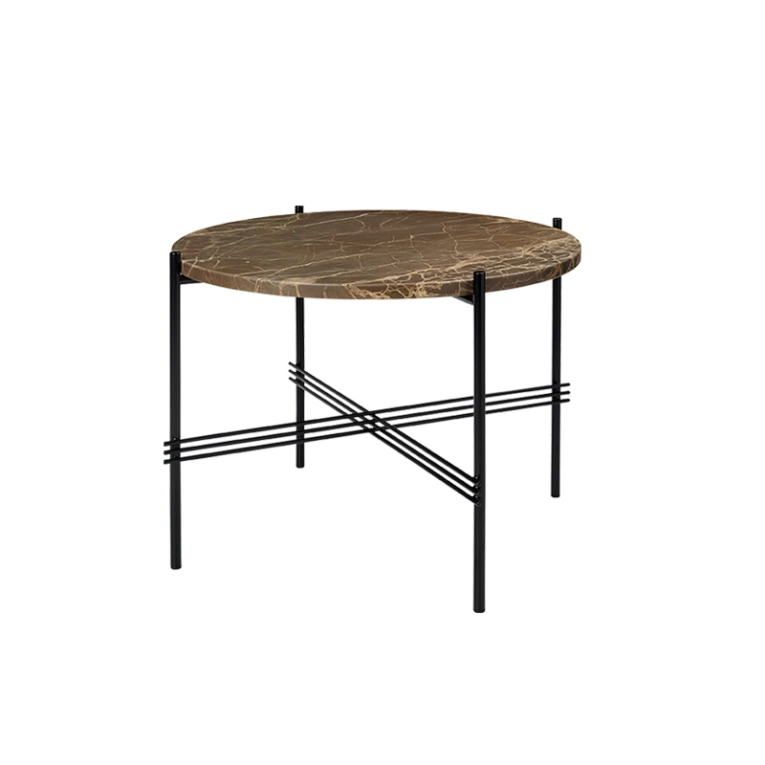 Table basse TS COFFEE Ø 55 Marbre Emperador marron GUBI