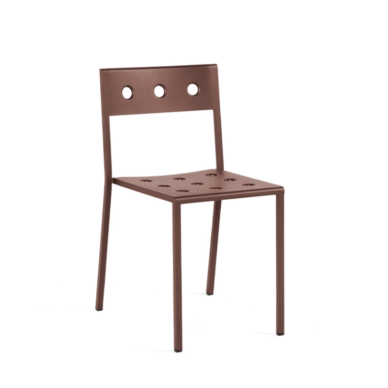 Chaise extérieur Chaise BALCONY Rouge fer HAY