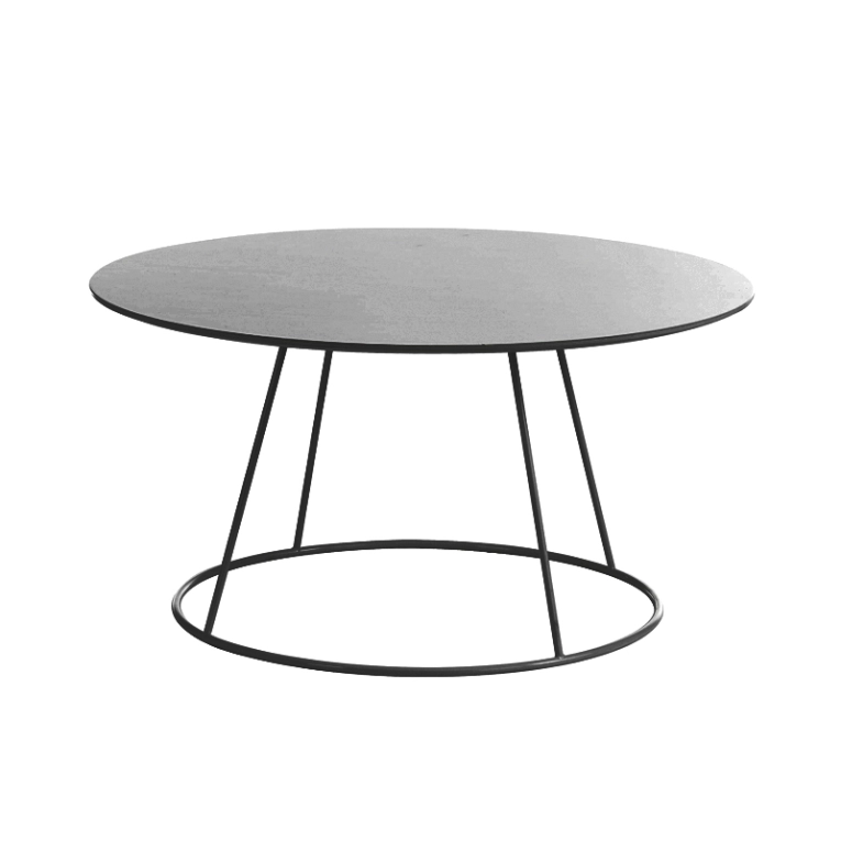 Table basse BREEZE Ø 80 Noir SWEDESE