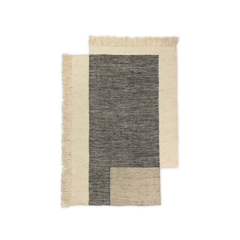 Tapis Tapis COUNTER 140x200 Blanc cassé/ charbon FERM LIVING