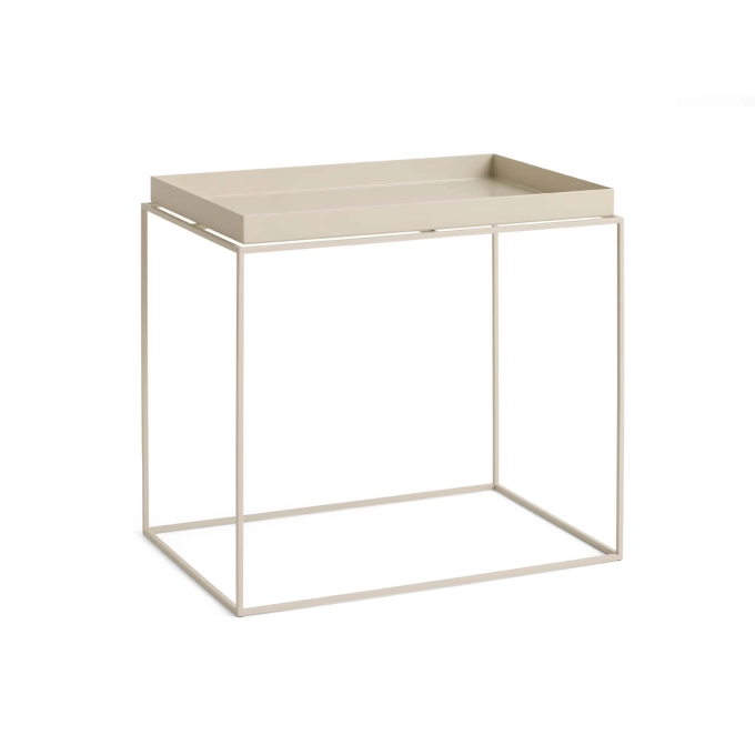 Table basse TRAY 40 x 60 Beige HAY