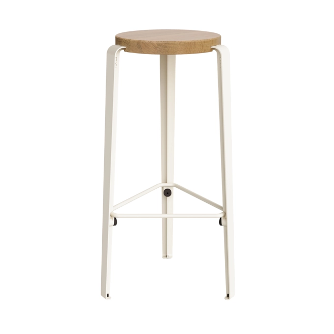 Bar Stool BIG LOU Oak/Cream White TIPTOE