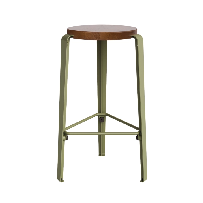 Bar Stool MI LOU Tinted Oak/Khaki Green TIPTOE