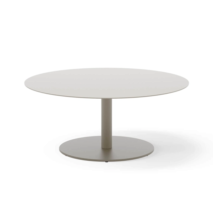 Outdoor Coffee Table MAY Ø 90 Light grey NEW WORKS