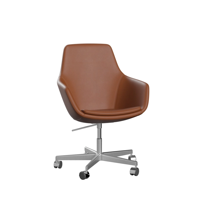 Chaise avec accoudoirs LITTLE GIRAFFE 3211 Essential/Noyer FRITZ HANSEN
