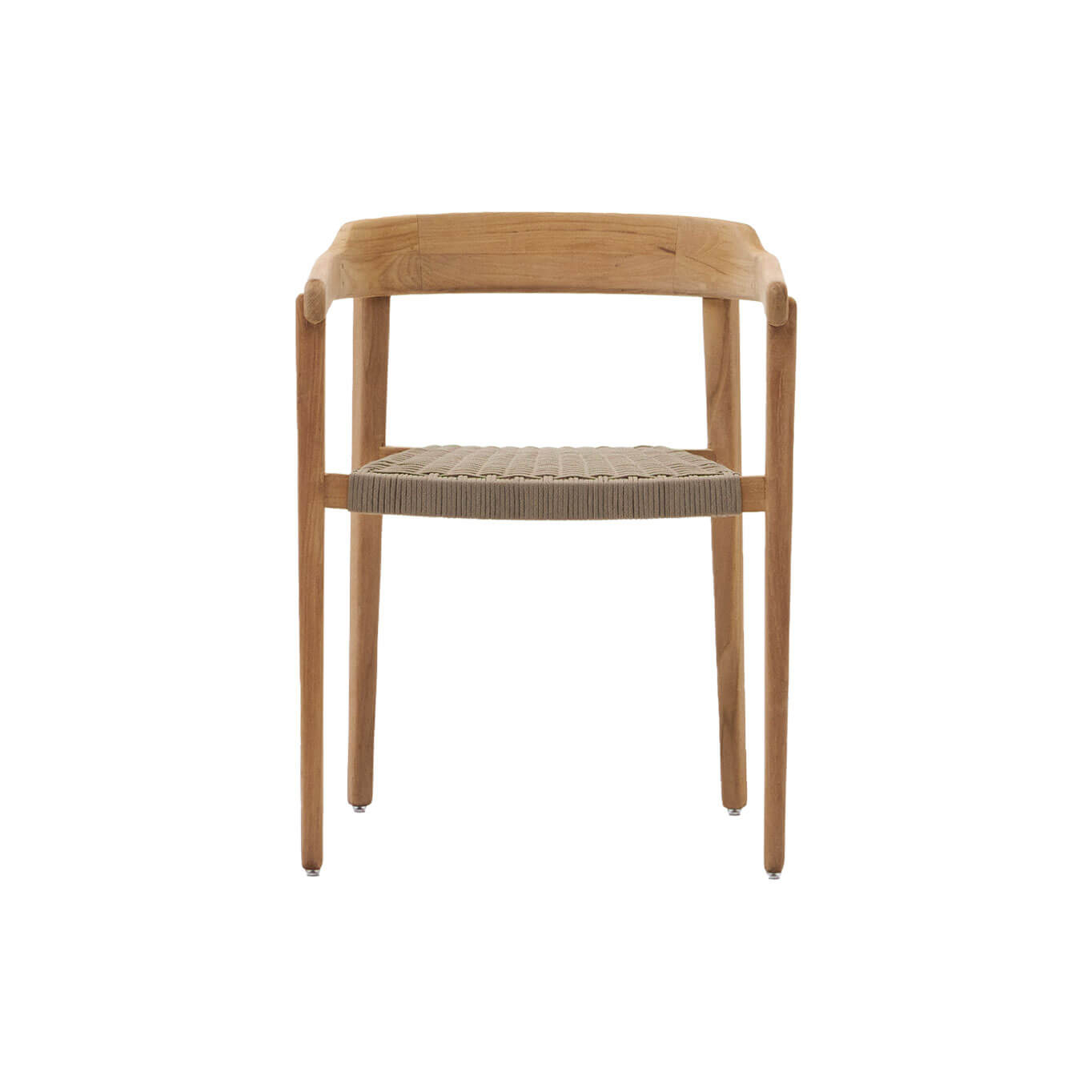 ICARO bois de Teck / Corde naturelle beige empilable KAVE HOME
