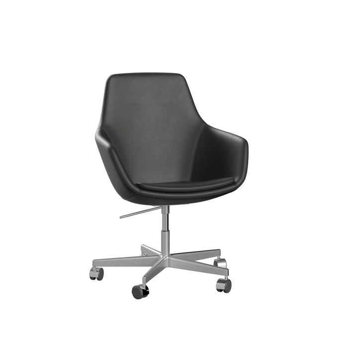 Chaise avec accoudoirs LITTLE GIRAFFE 3211 Essential/Noir FRITZ HANSEN