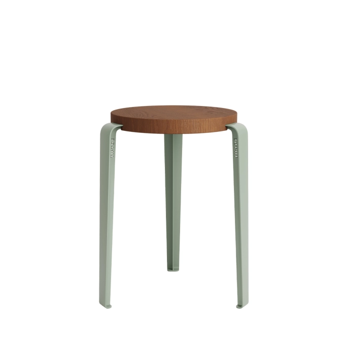 Tabouret LOU Chêne Teinté Gris Eucalyptus TIPTOE