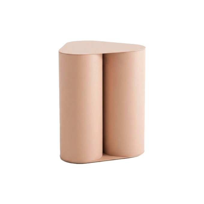 Table d'appoint guéridon TRES H 50 Rose Nacré SABA