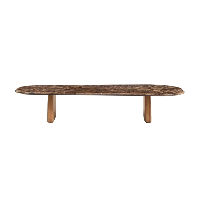 PIRITA Marbre Marron / Chêne Naturel KAVE HOME